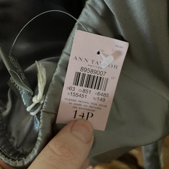 Ann Taylor Silver Halter Top - Picture 3 of 3